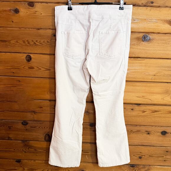 Free People Cream Flare Trousers Size Small - Picture 2 of 6